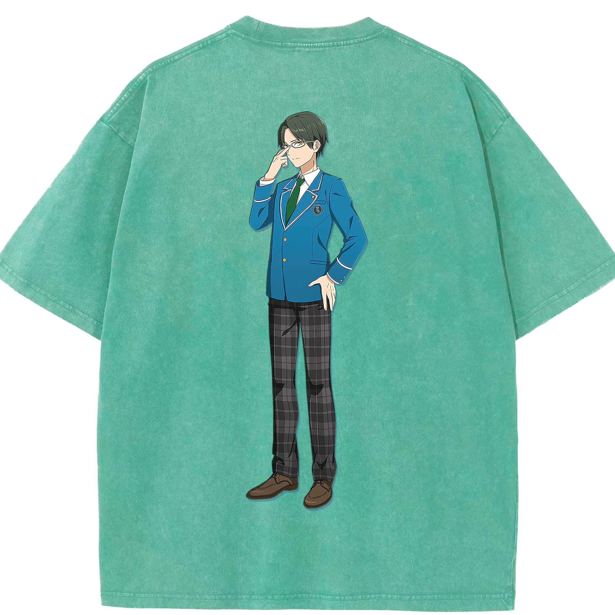 （画像用） あんさんぶるスターズ! Ensemble Stars 綿100% ヴィンテージ風 半袖Tシャツ（背面プリント）